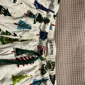 Blue House Christmas Tree Pajama Pants
